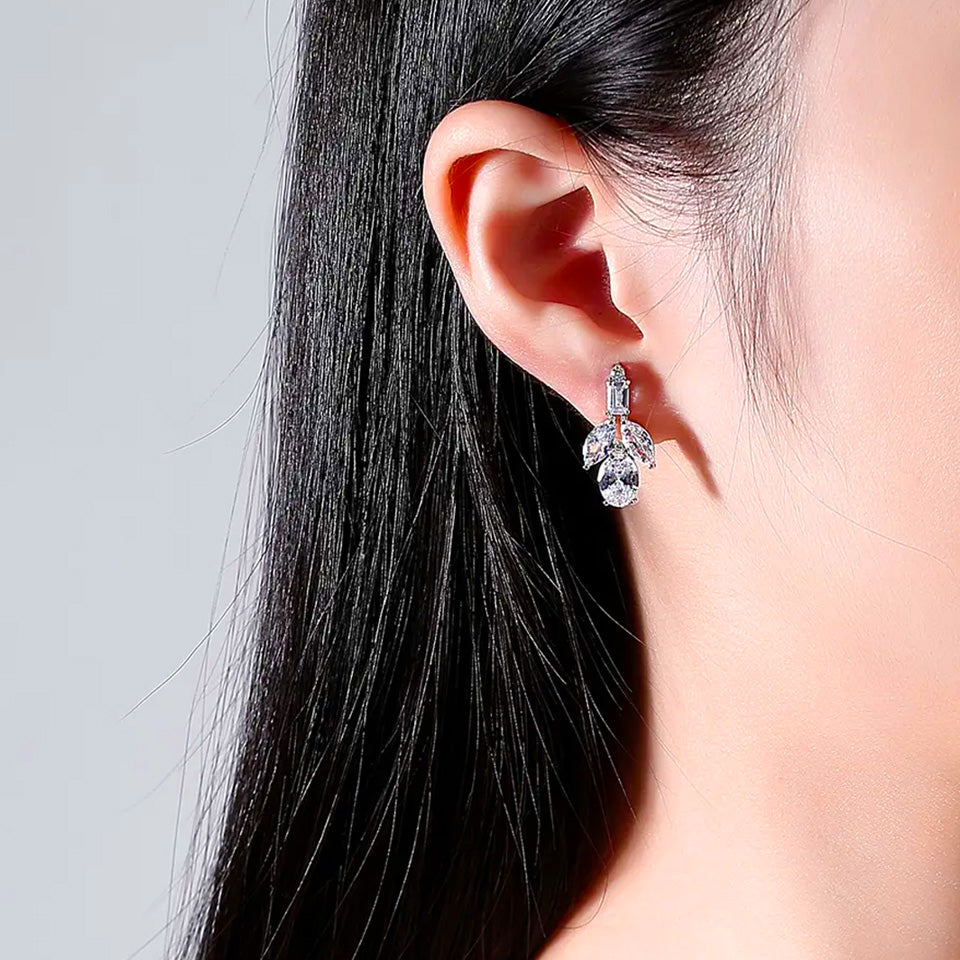 Diamond earrings deals for bride