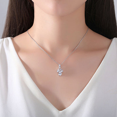 oval crystal pendant necklace