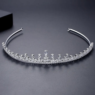 Delicate Diamond Princess Tiara Crown For Brides