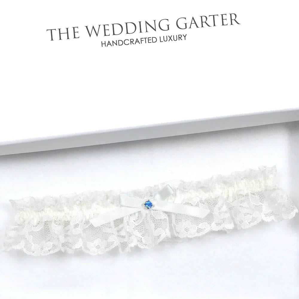 ivory lace wedding garter