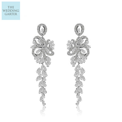 romantic long chandelier earrings