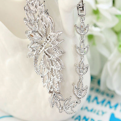Antique Style Marquise Cubic Zirconia Wedding Bracelet