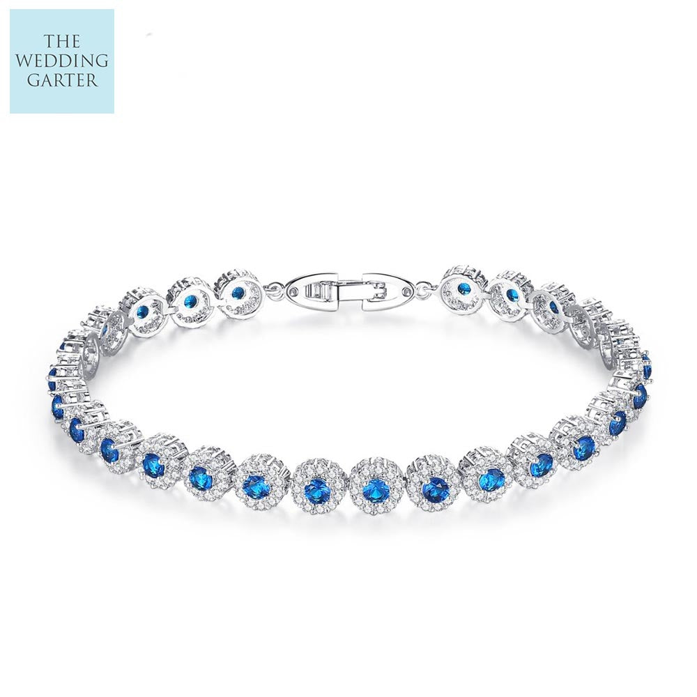 sapphire blue bracelet