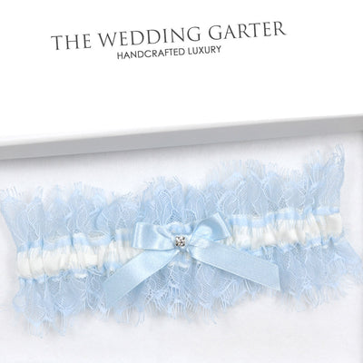 blue wedding garter