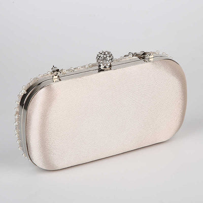 champagne pink bridal purse
