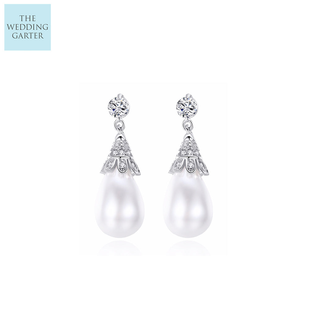pearl dropper earrings