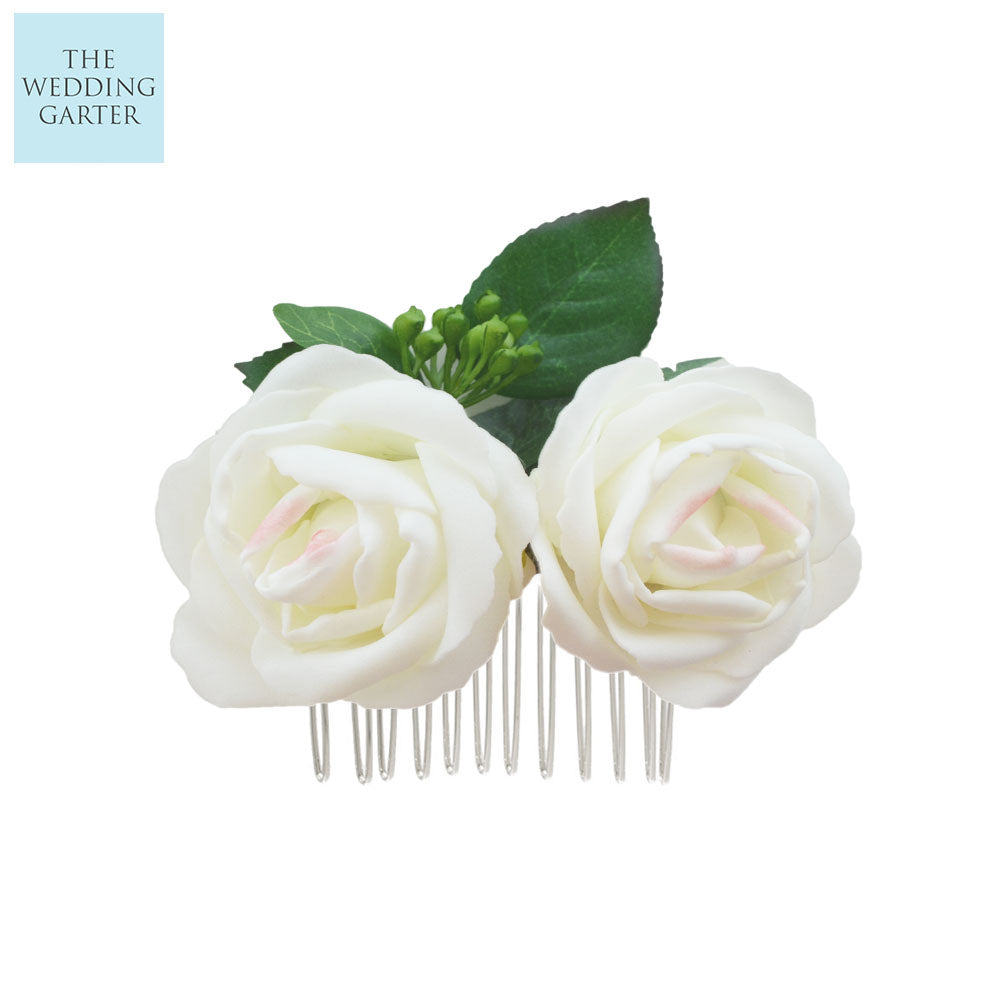 romantic wedding rose hair accessories