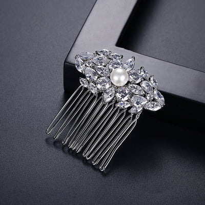 Swarovski Crystal & Pearl Bridal Hair Piece