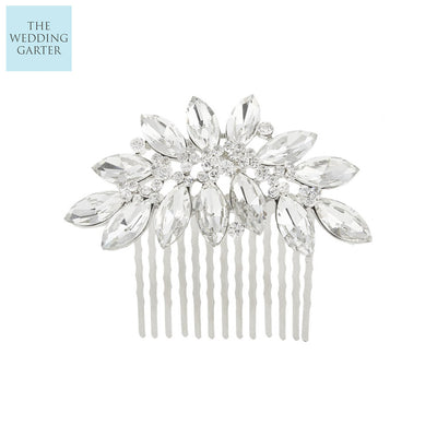 Rose Gold Hair Jewellery Wedding Hair Comb For Brides