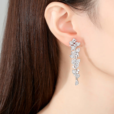 Unique Statement Crystal Brides Earrings