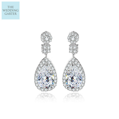 crystal drop earrings