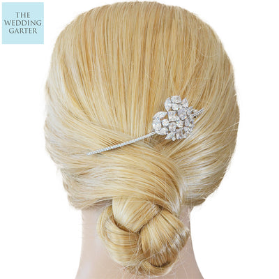 CZ Love Heart Diamond Hair Jewellery Hair Accessories For Wedding