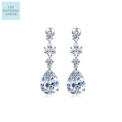 crystal dropper earrings