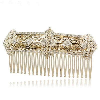 Gold Great Gatsby Style Bridal Headpiece Comb