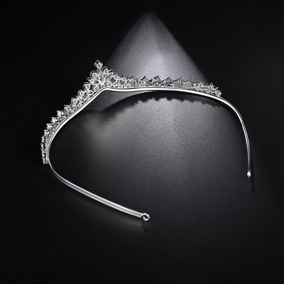 CZ Diamond Princess Tiara Crown For Brides