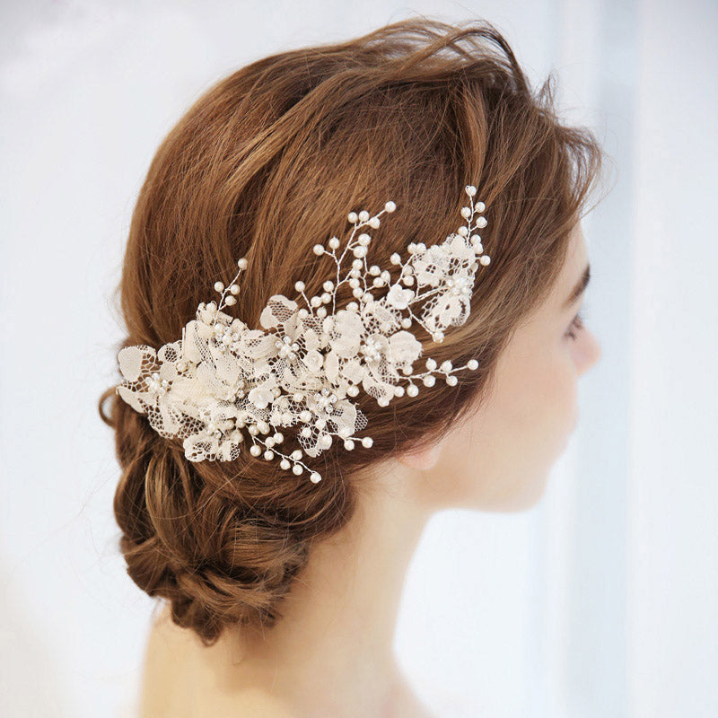 lace bridal headpiece