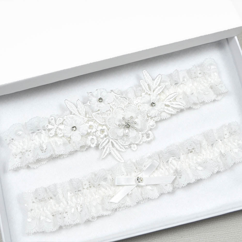 lace wedding garters