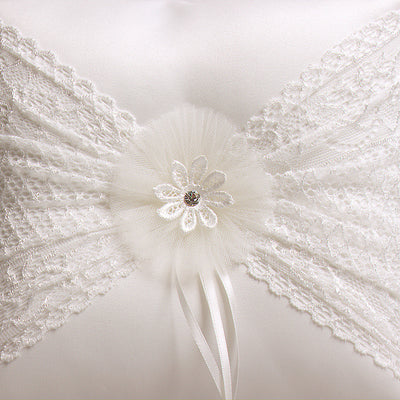 Vivian Ivory Satin Ring Cushion Wedding Favours Accessories
