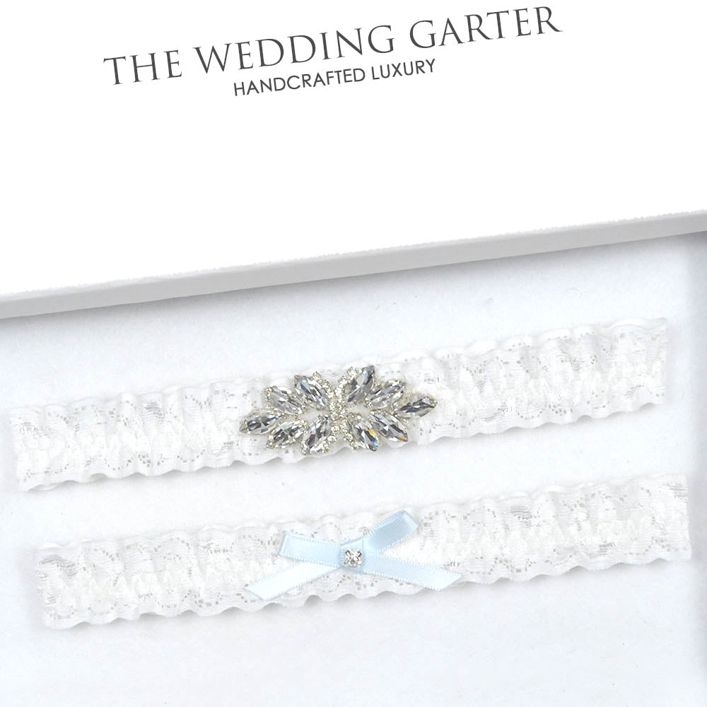 ivory lace wedding garter