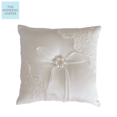 ivory ring pillow