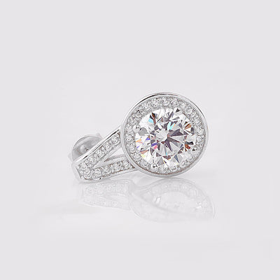 Stunning CZ Diamond Sterling Silver Bridal Earrings