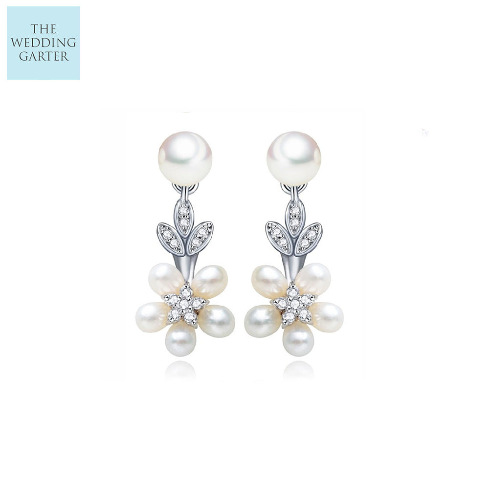 pearl earrings for bridesmaids