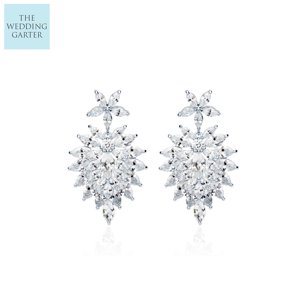luxury statement wedding earrings