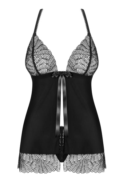 Luxe Lace Open Front Babydoll Lingerie