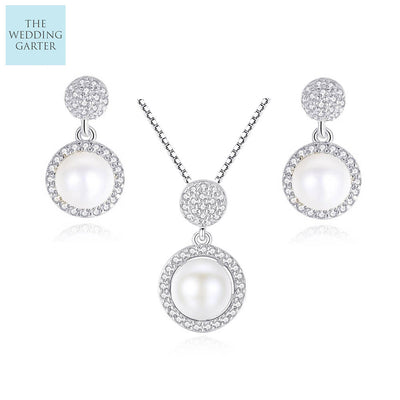 real pearl jewellery set