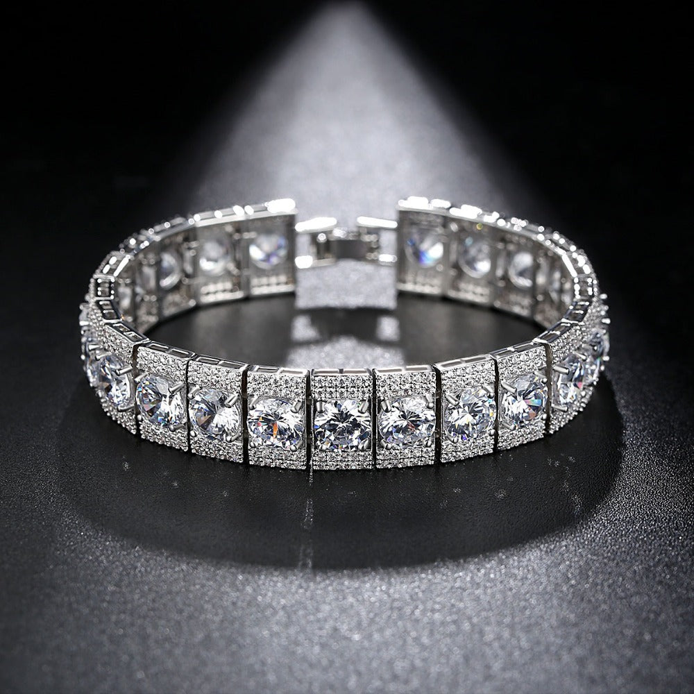Stunning Luxury Cubic Zirconia Bridal Bracelet