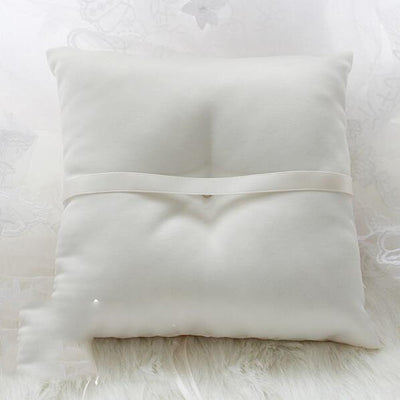 Jasmine Embroidered Satin Ring Pillow Ring Bearers Gifts