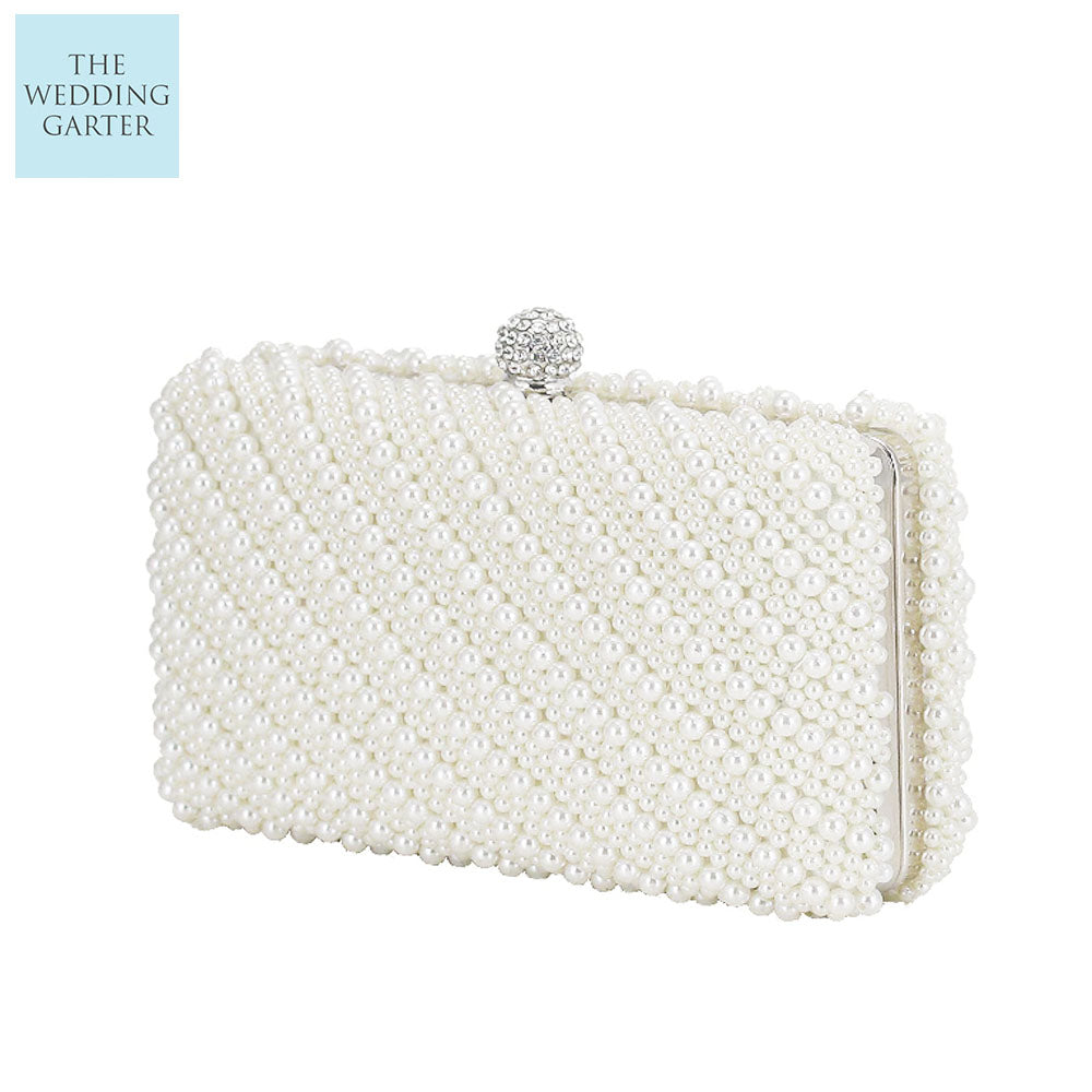 Double Sided Ivory Pearl Wedding Purse