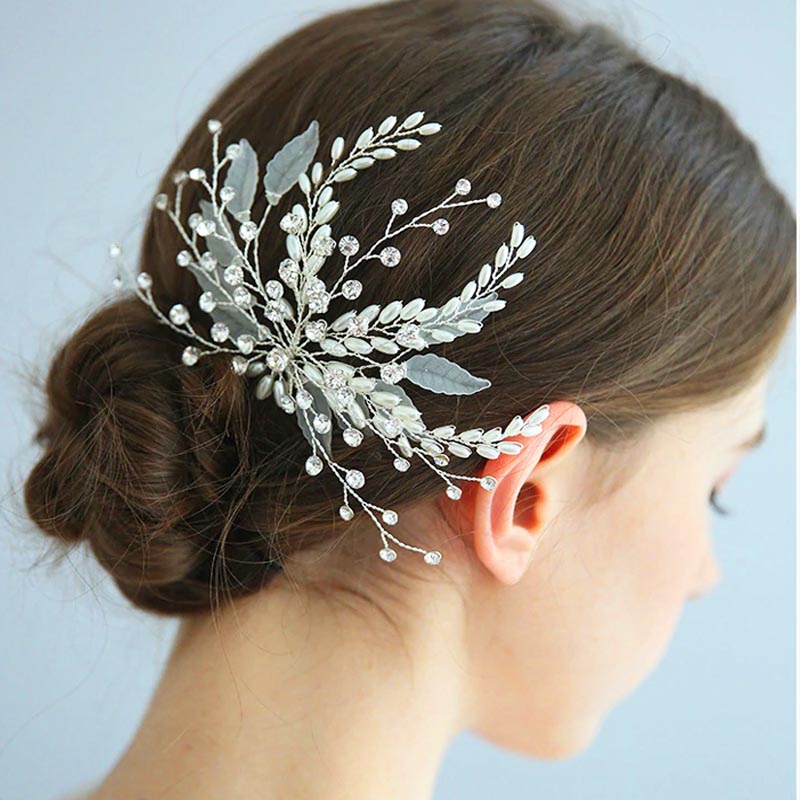 Delicate Pearl & Crystal Bridal Headpiece