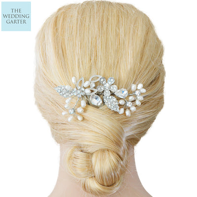 pearl wedding headpiece