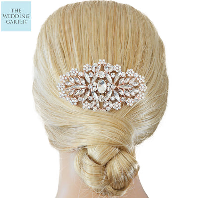 rose gold bridal headpiece Australia