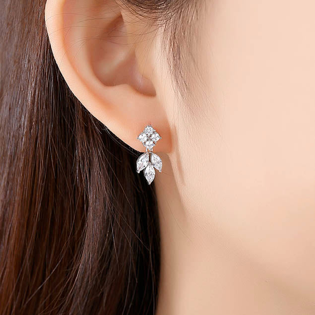 simple bridal earrings