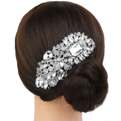Luxury Rhinestone Wedding Headpiece Comb For Brides
