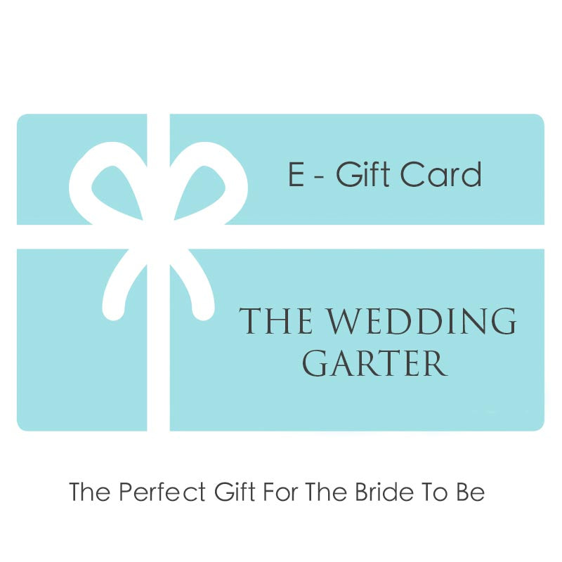 the wedding garter gift card