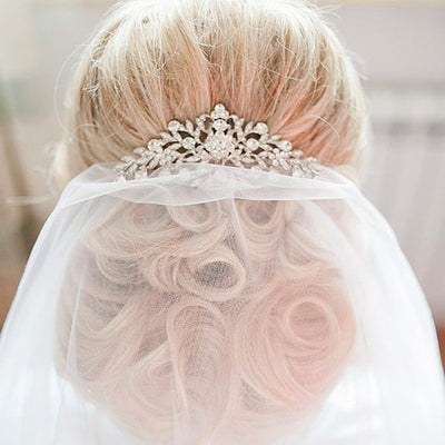 Luxury Rhinestone Hair Jewellery Comb For Brides