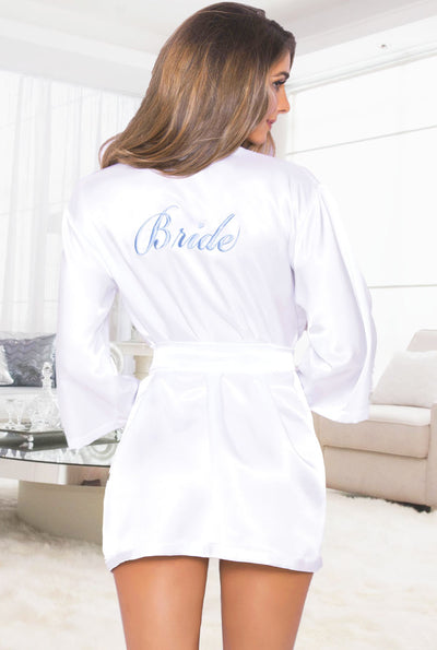 monogram bride robe