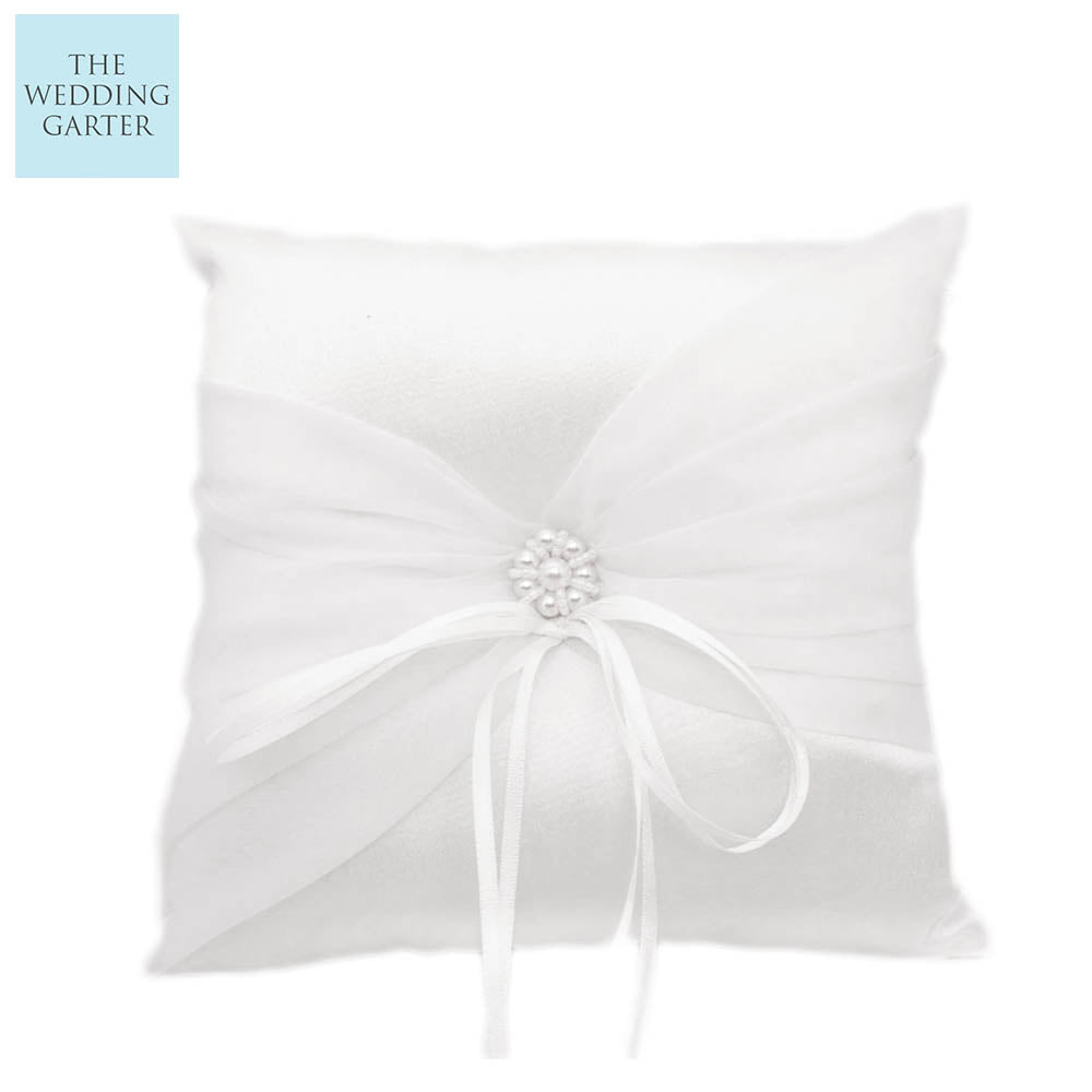 white ring pillow