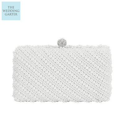 Buy Women's Wedding Purse, Pearl Clutch, Different Length Chain Crossbody  Shoulder Bag Handbag for Party Date Formal Occasion Online at  desertcartINDIA