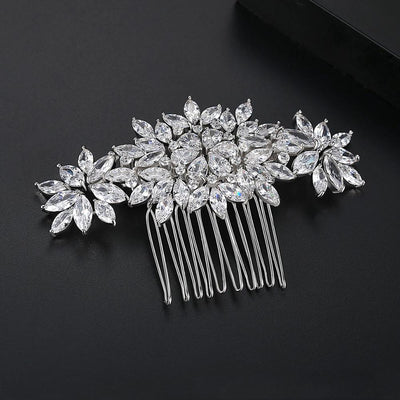 Luxury Cubic Zirconia Bridal Hair Comb